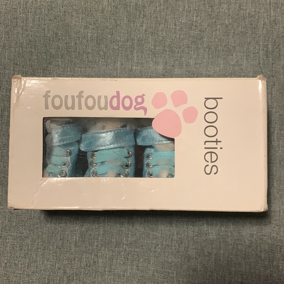 Foufoudog Booties in Shiny Ice Blue - Picture 8 of 9